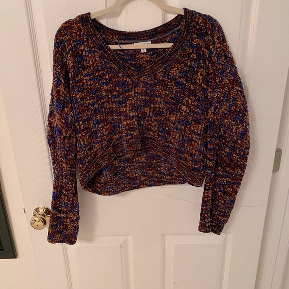 High Cropped Sweater Multicolored - Picture 1 of 5